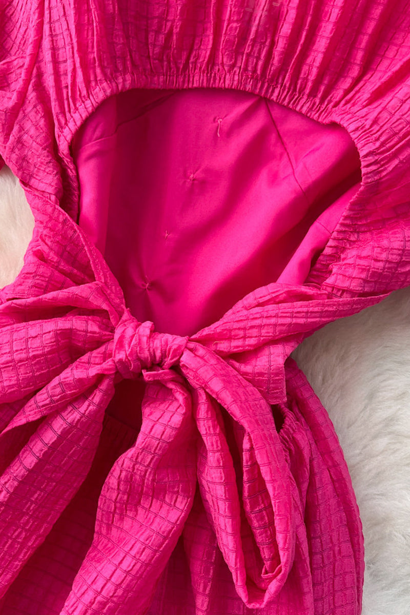 Effortless Tiered Button-Detail Dress