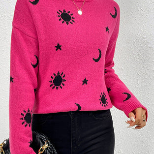 Cozy Mushroom Pattern Sweater