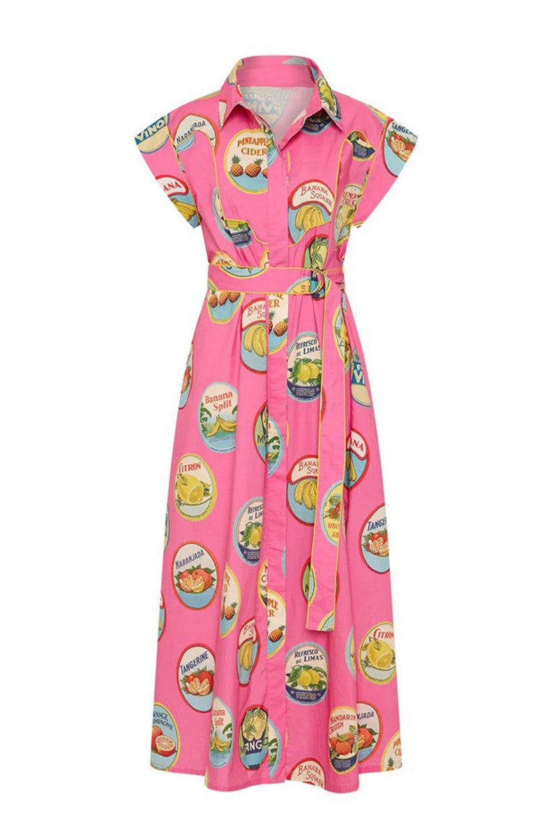 Graphic Print Short Sleeve Casual Dress
