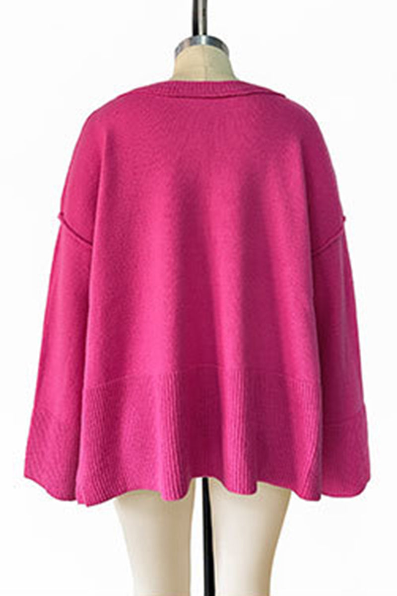Relaxed Fit Long Sleeve Sweater