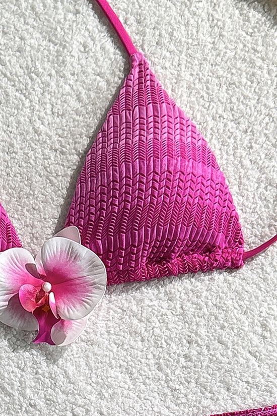 Flirty Knit Bikini and Skirt Set