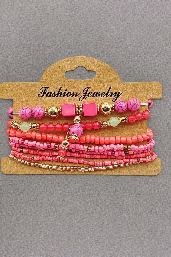 Multilayer Beaded Bracelet Set