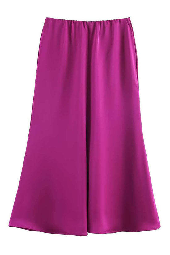 Elegant Flowing Midi Skirt
