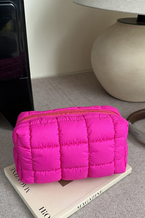 Quilted Compact Toiletry Bag