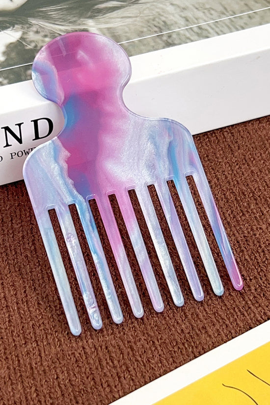 Striped Tortoise-Style Hair Pick