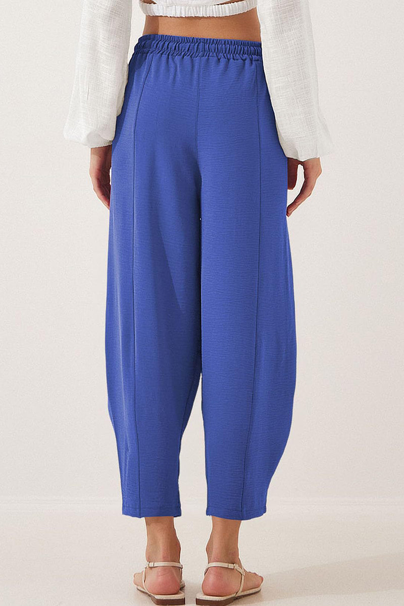 Relaxed Drawstring Casual Pants