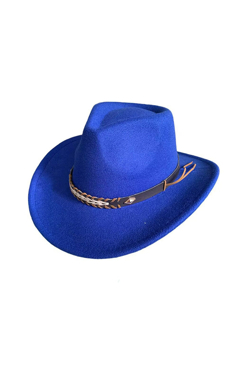 Western Style Braided Band Cowboy Hat