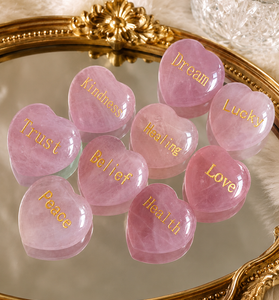 Heart Shape Healing Worry Palm Stone