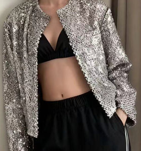 Sparkling Sequin Evening Jacket