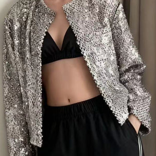 Sparkling Sequin Evening Jacket