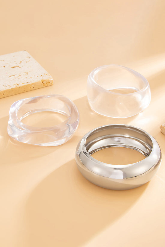 Sleek Twist Clear Bracelet