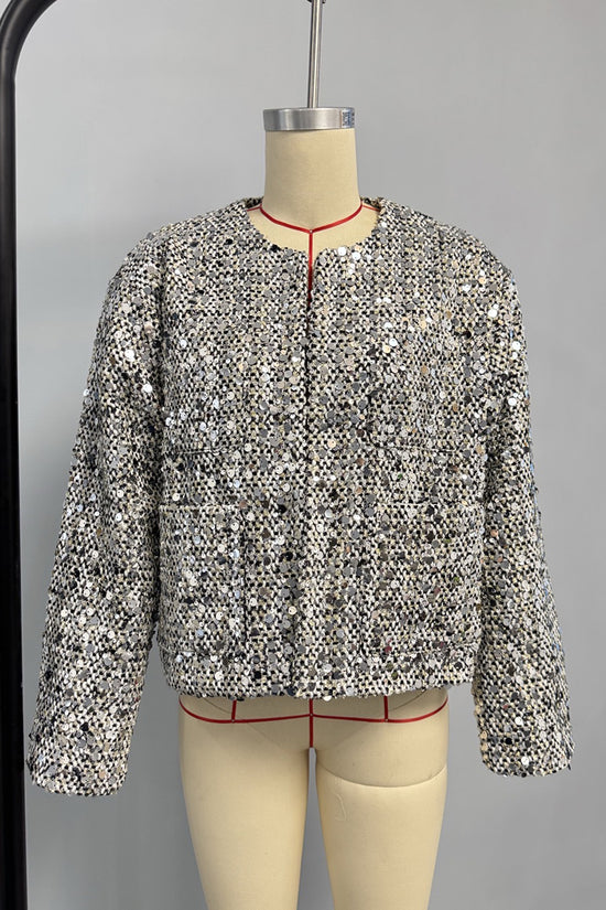 Sparkling Sequin Evening Jacket