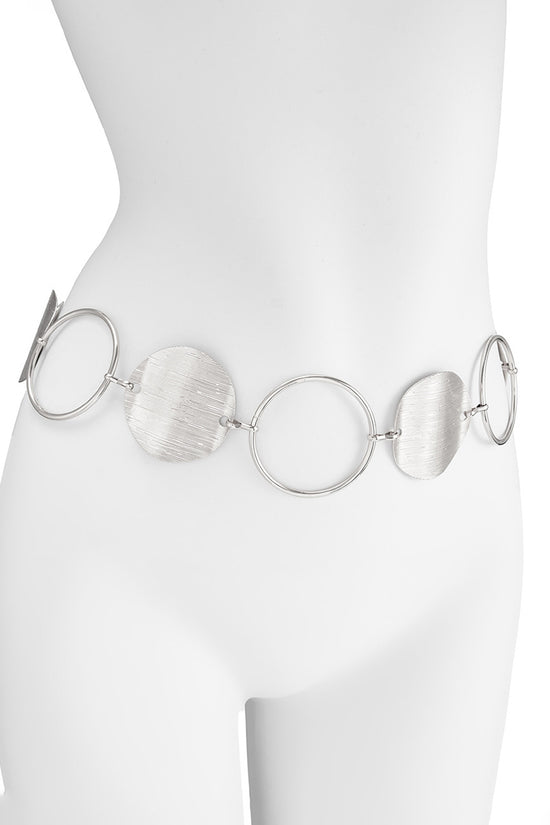 Gold Circle Chain Waist Belt