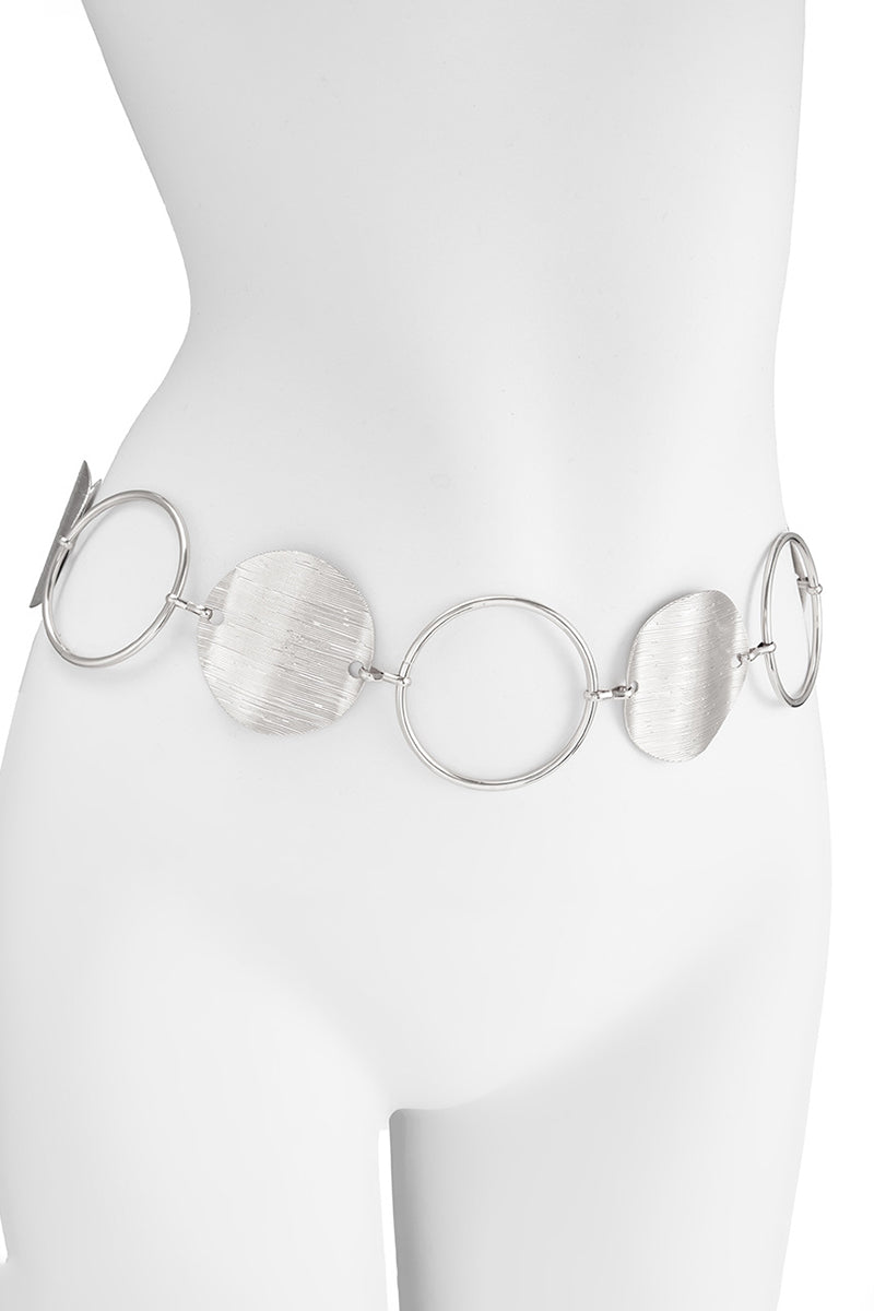 Gold Circle Chain Waist Belt