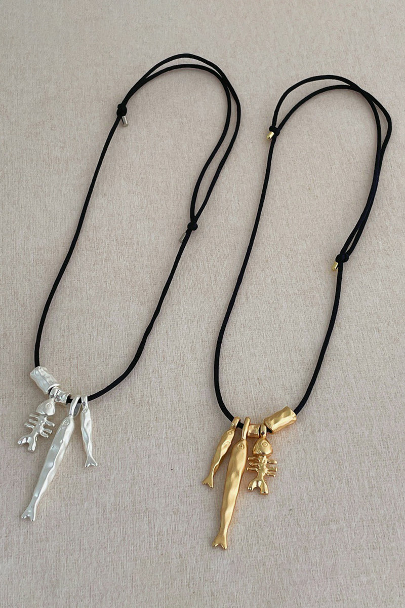 Fish Charm Pendant Necklace