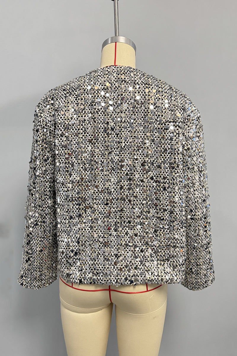 Sparkling Sequin Evening Jacket