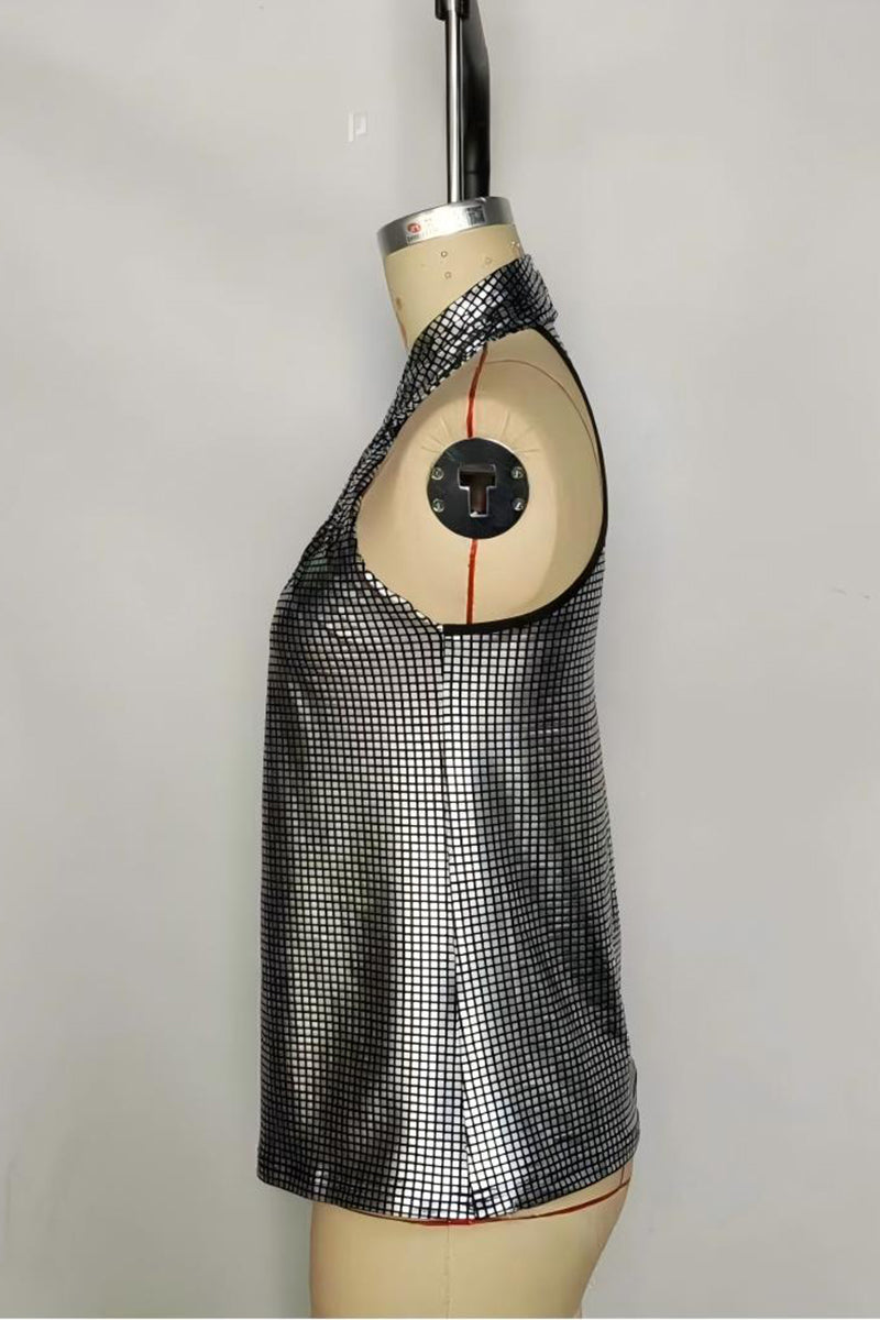 Crisscross Sparkle Tank Top