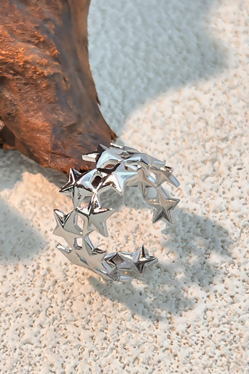 Starry Silver Stackable Ring