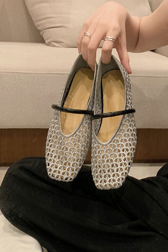 Elegant Mesh Ballet Flats