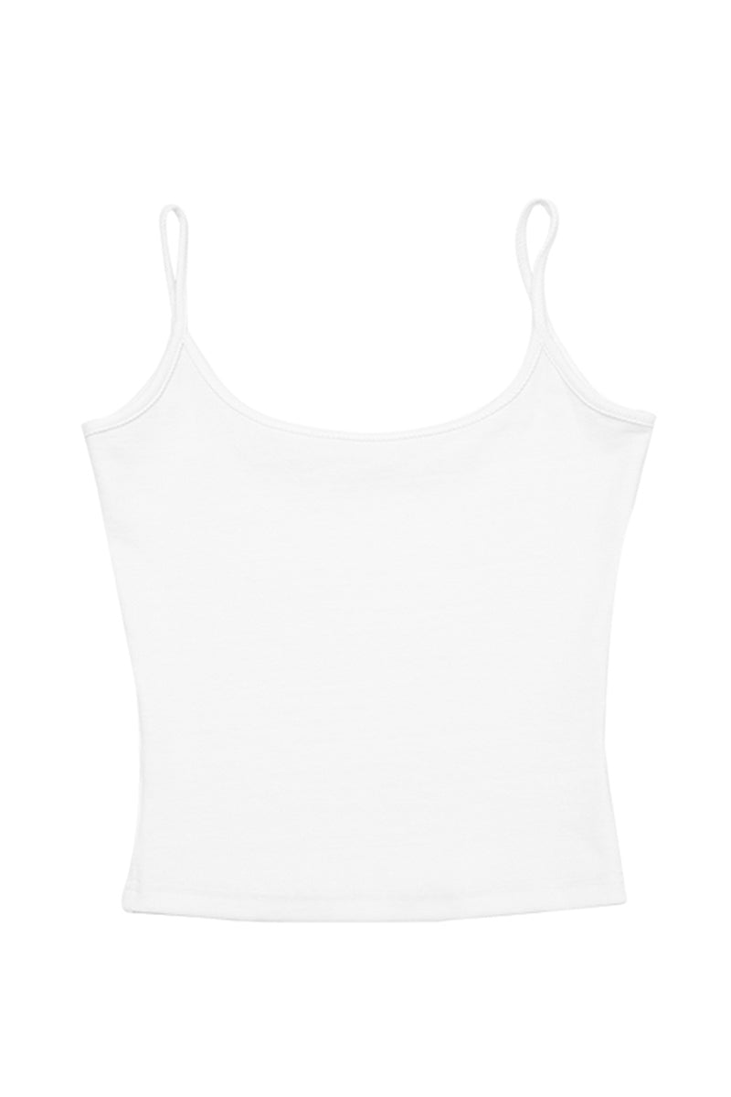 Basic Spaghetti Strap Fitted Cami