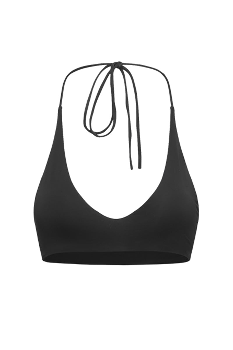 Halter Tie Triangle Bikini Top