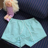Solid Drawstring Casual Shorts