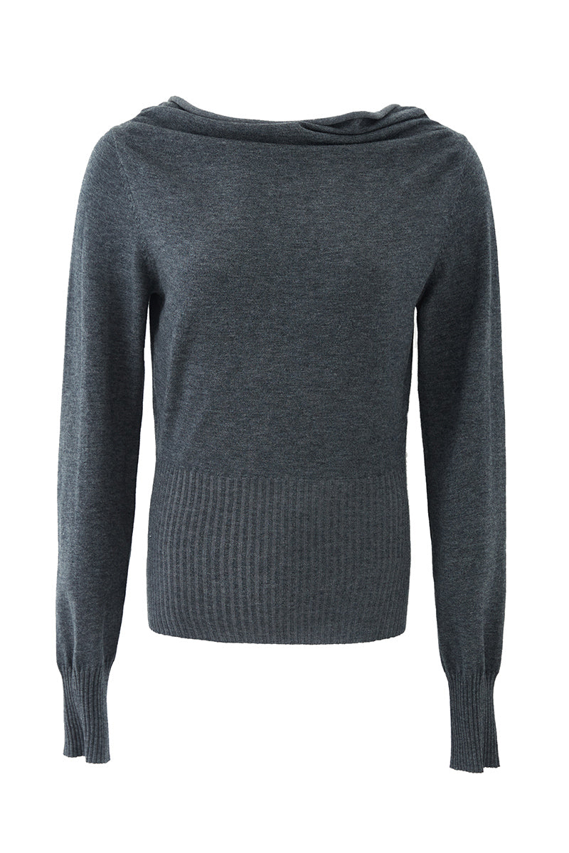 One-Shoulder Ribbed Top