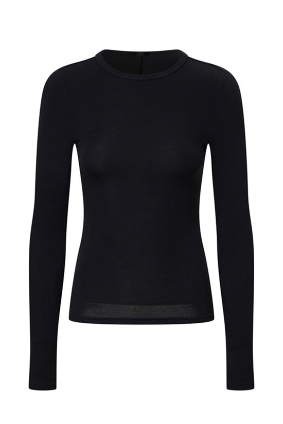 Long Sleeve Stretch Fitted Tee