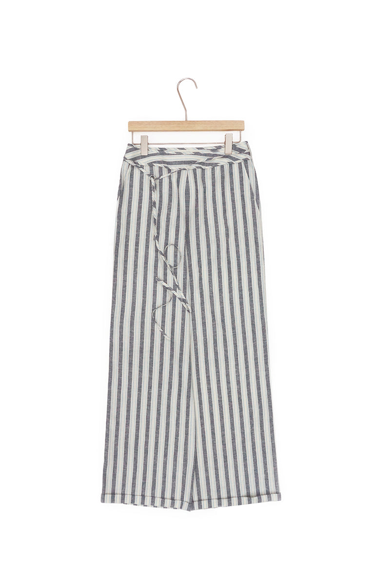 Striped Tie-Waist Lounge Pants