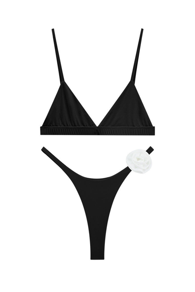 Black Triangle Bikini Set