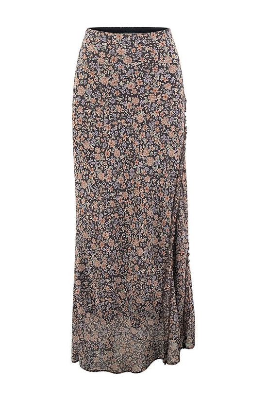 Floral Print Maxi Skirt