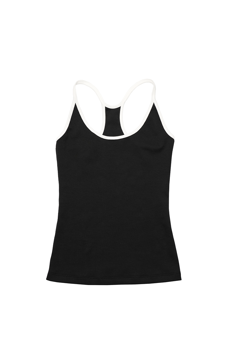 Contrast Trim Fitted Cami Top