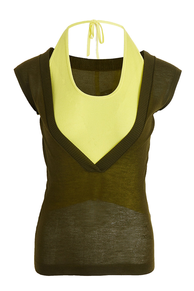 Layered Deep V-Neck Tank Top