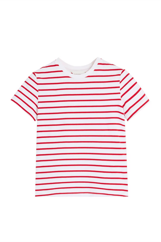 Striped Short Sleeve Casual Tee