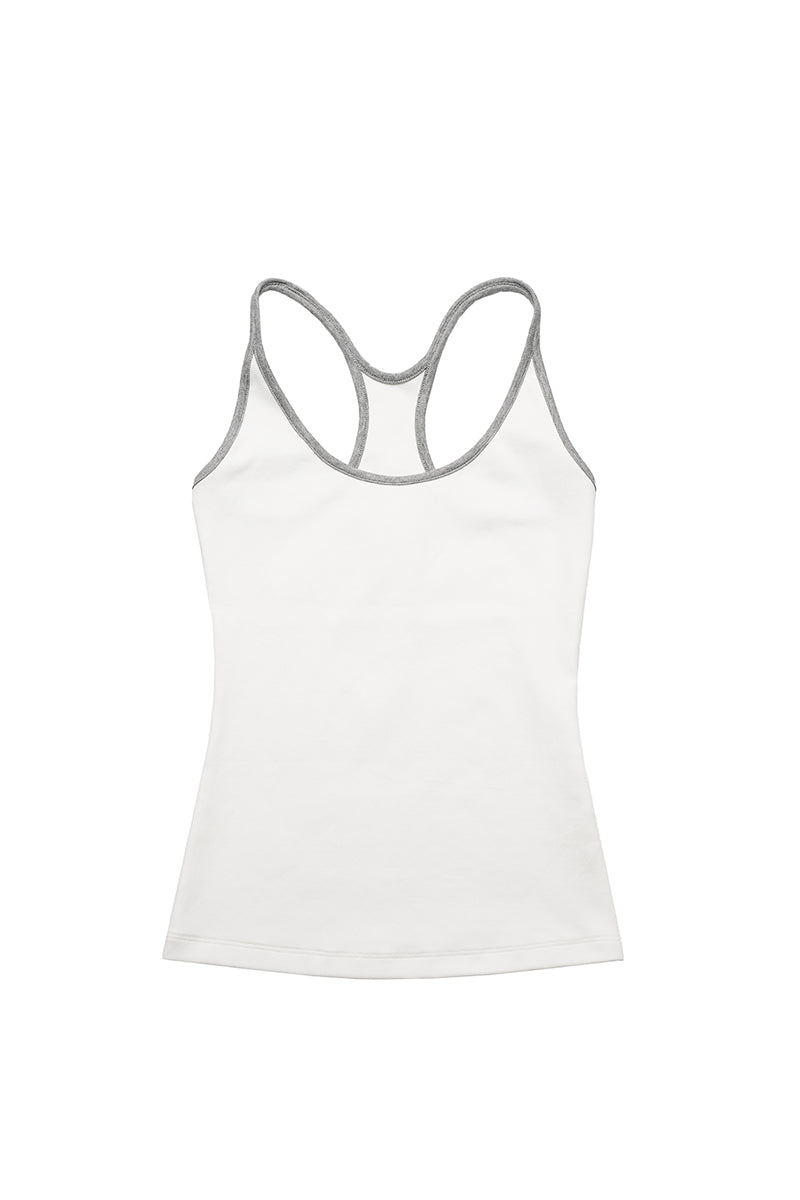Contrast Trim Fitted Cami Top