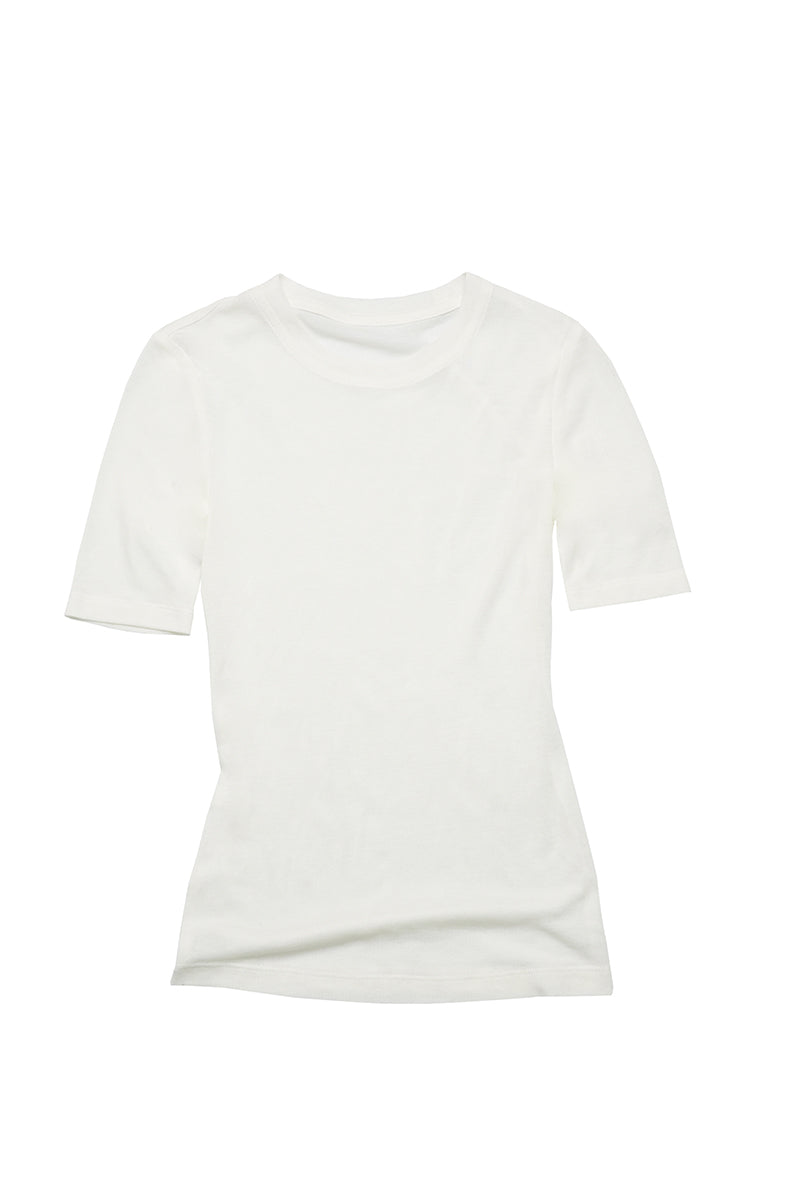 Slim Fit Elbow Sleeve Tee