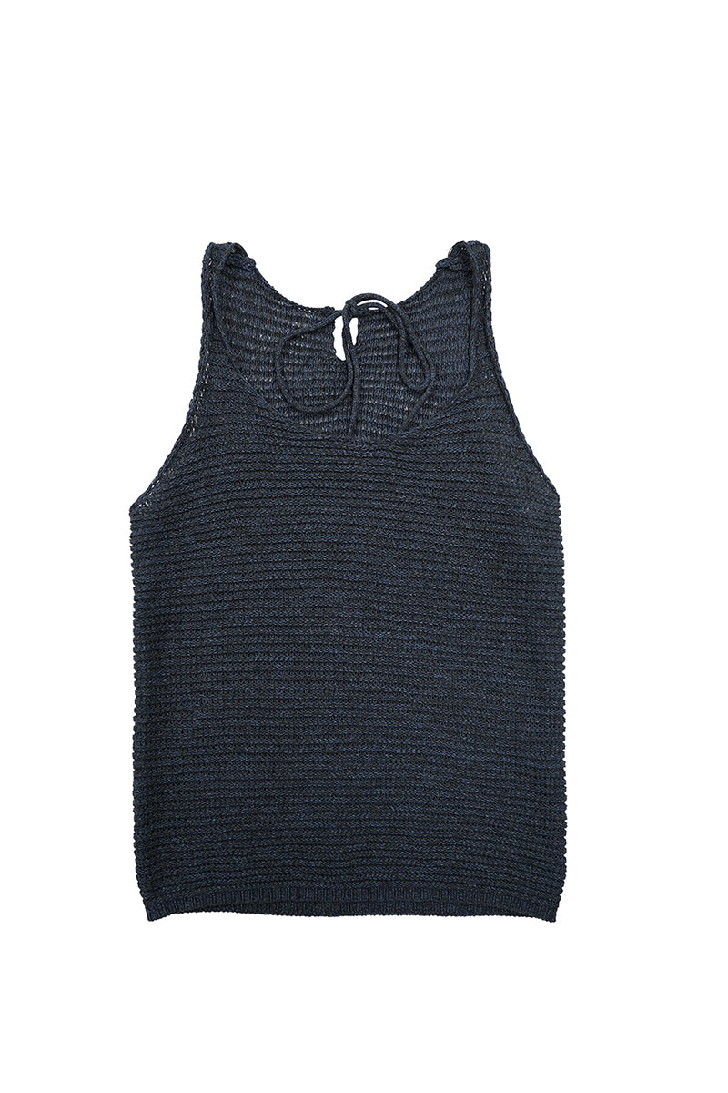 Textured Knit Scoop Neck Tank
