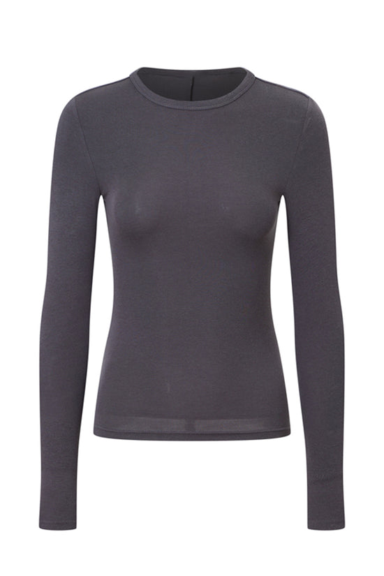 Long Sleeve Stretch Fitted Tee