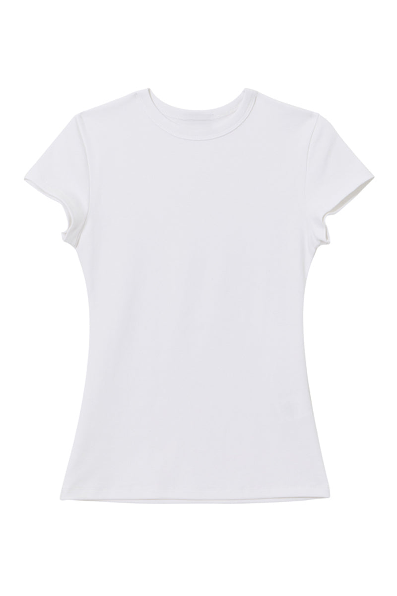 Slim Fit Short Sleeve Basic Tee