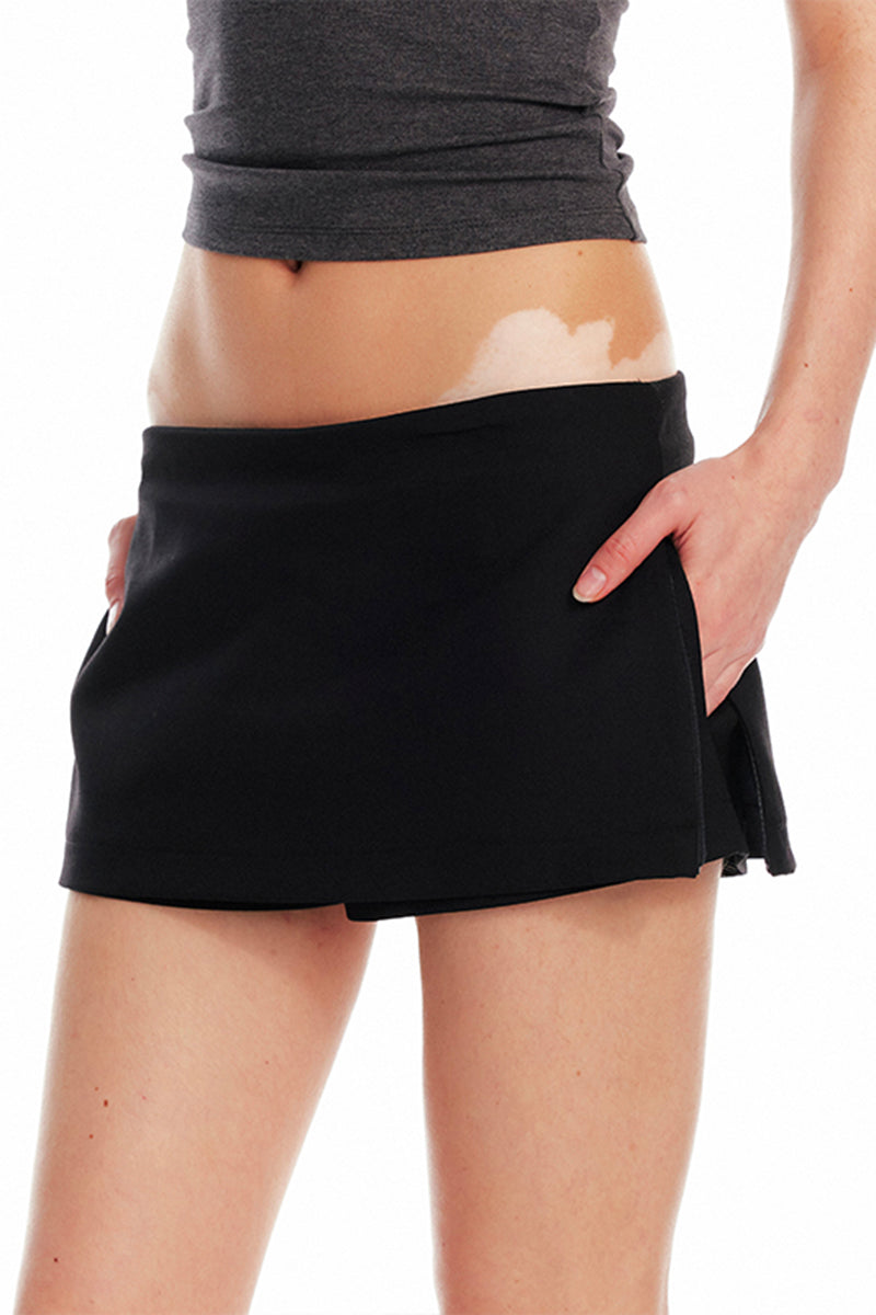 Low-Waist Micro Mini Skirt