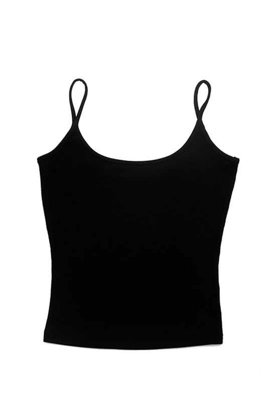 Basic Spaghetti Strap Fitted Cami