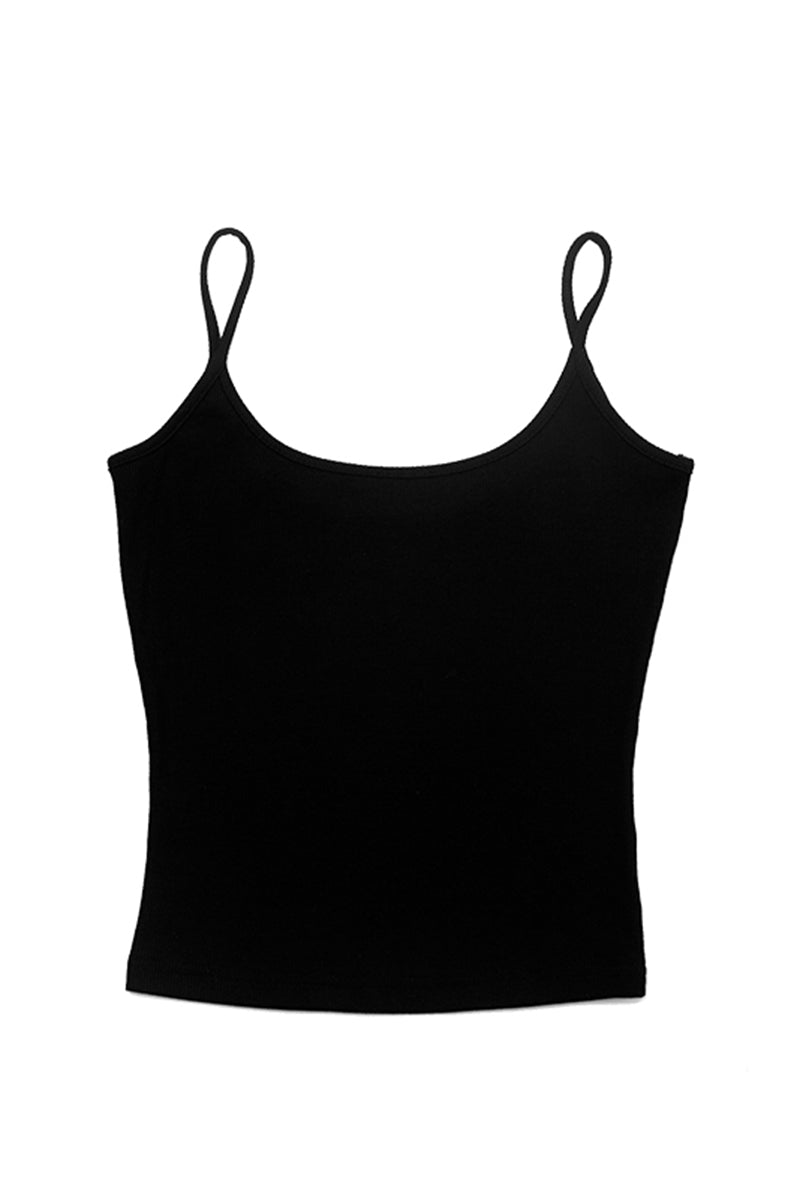 Basic Spaghetti Strap Fitted Cami