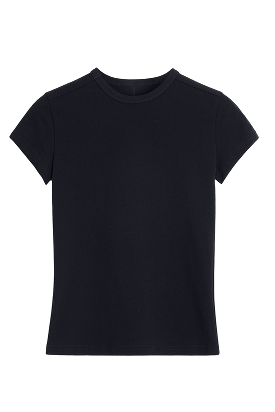 Fitted Short Sleeve Crew Neck Tee