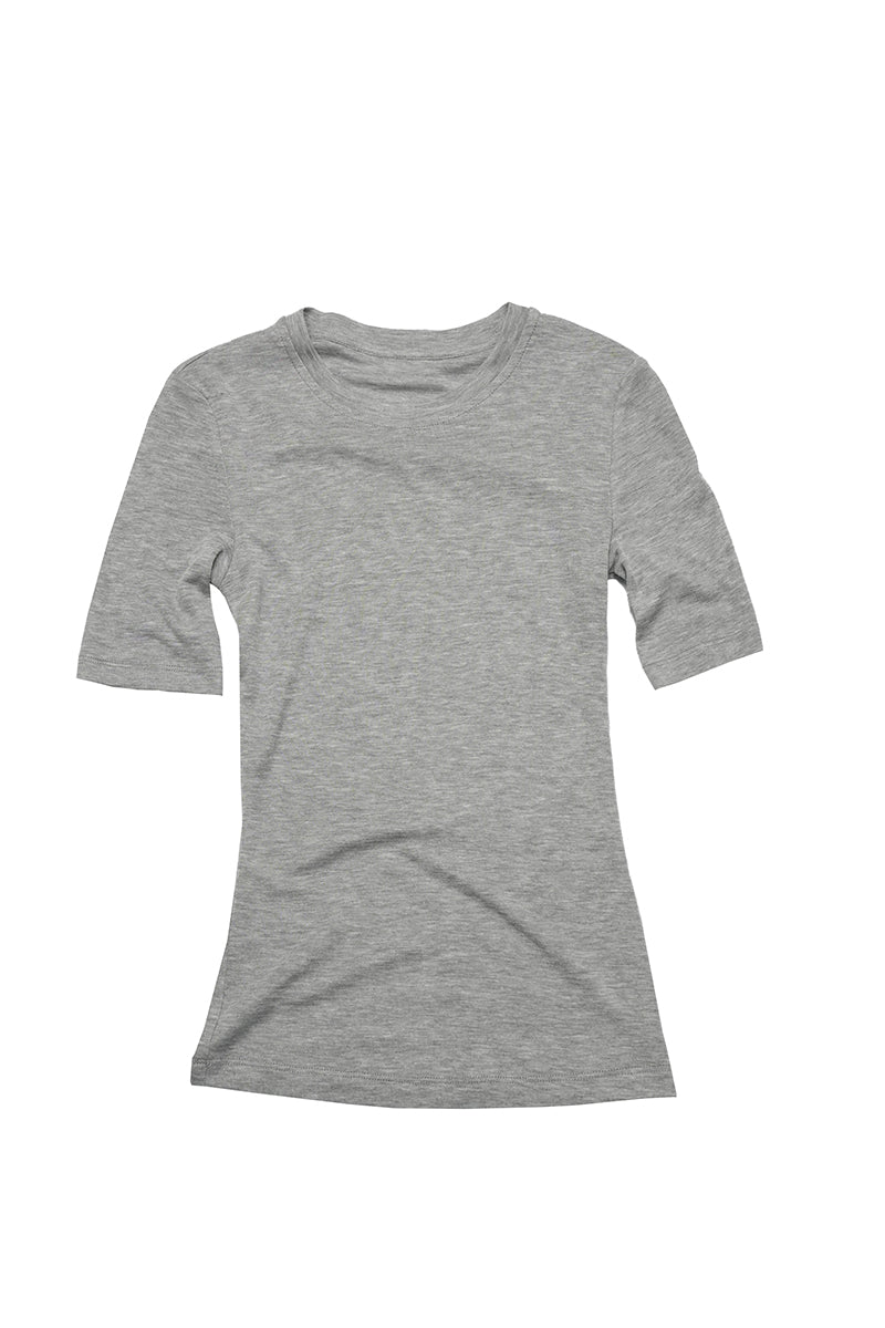 Slim Fit Elbow Sleeve Tee