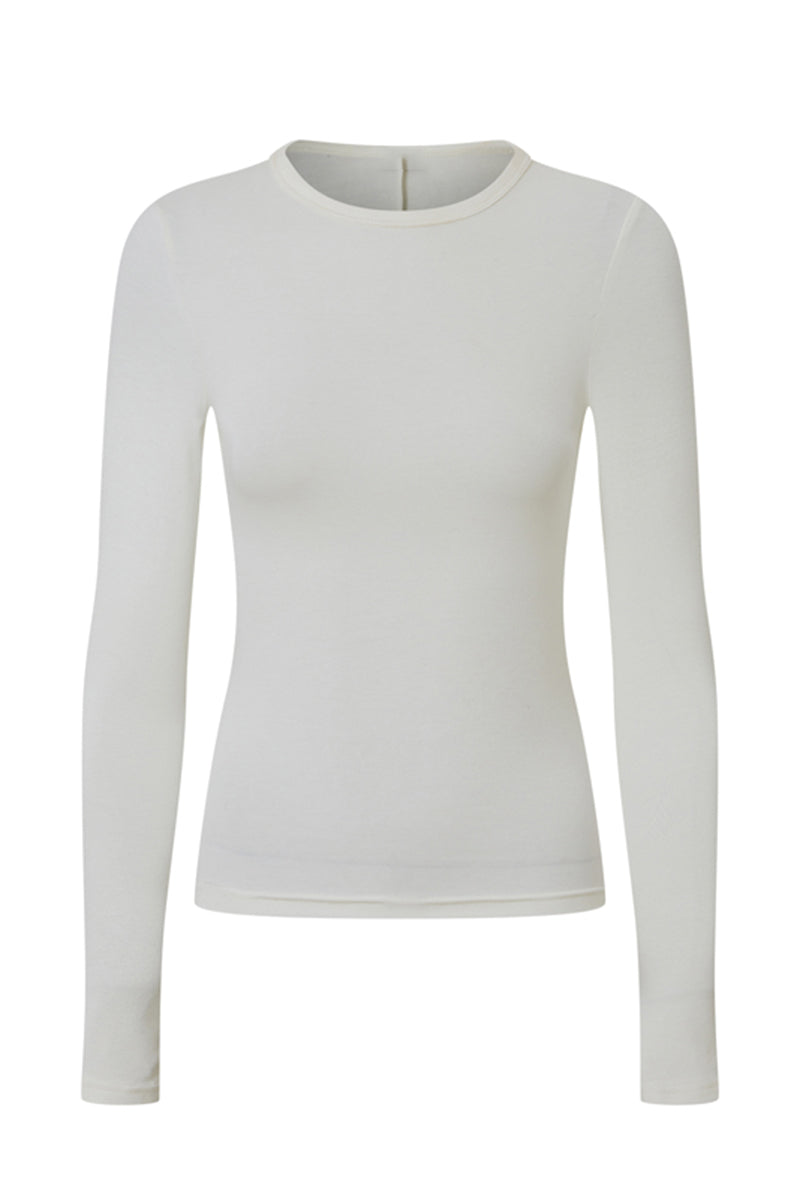 Long Sleeve Stretch Fitted Tee