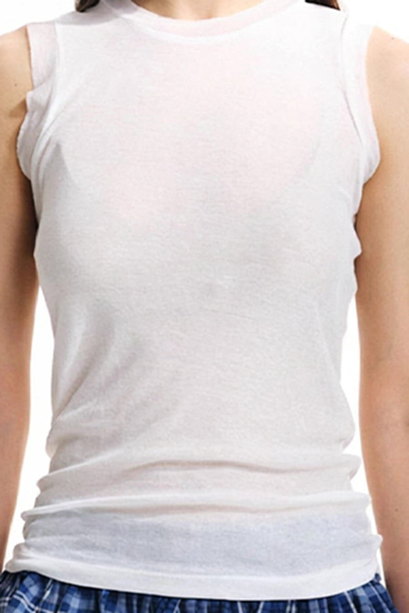 Sleeveless Fitted Top