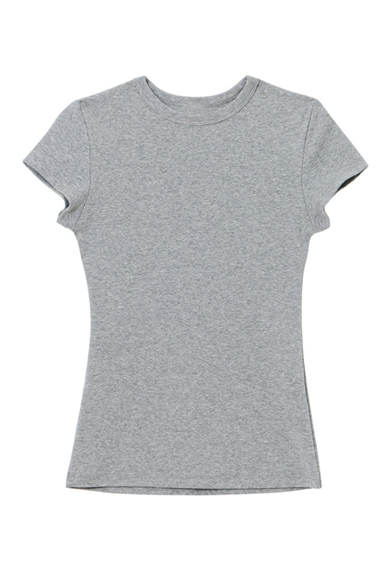 Slim Fit Short Sleeve Basic Tee