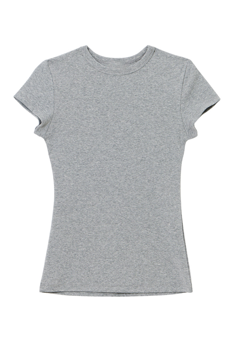 Slim Fit Short Sleeve Basic Tee