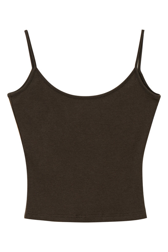 Basic Spaghetti Strap Fitted Cami