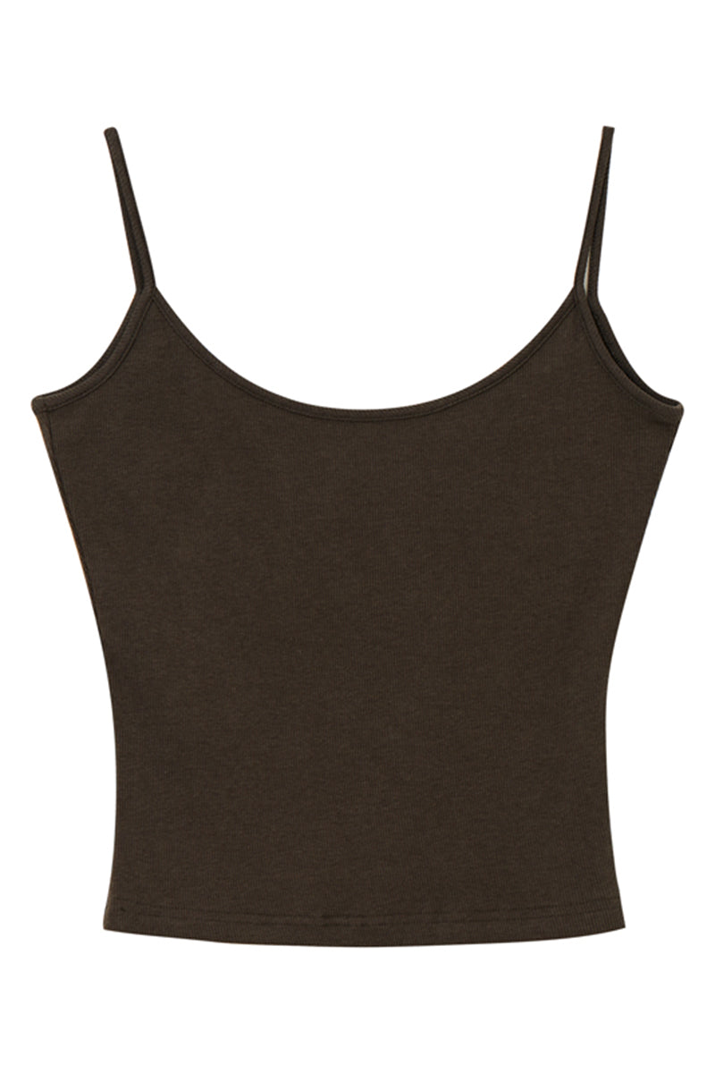 Basic Spaghetti Strap Fitted Cami